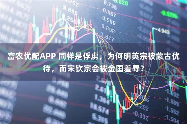 富农优配APP 同样是俘虏，为何明英宗被蒙古优待，而宋钦宗会被金国羞辱？